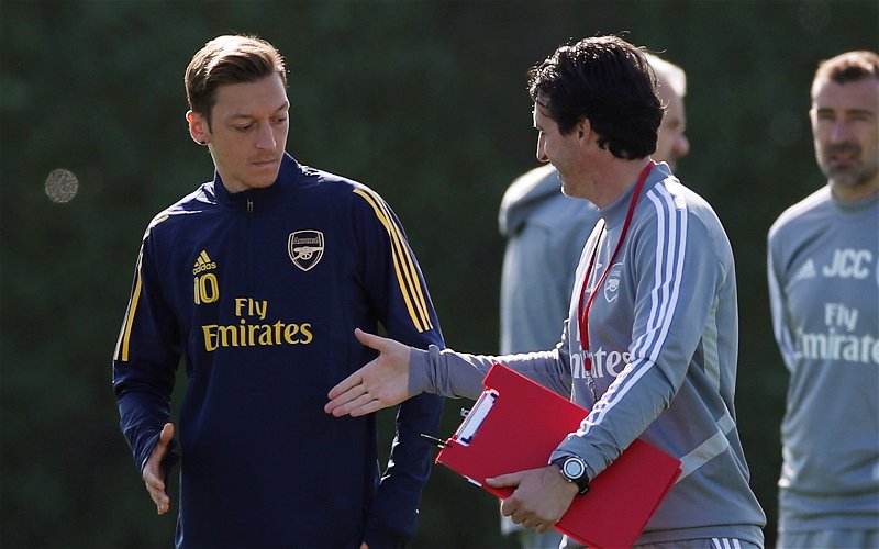 Image for Ornstein: Ozil visited Emery to say goodbye
